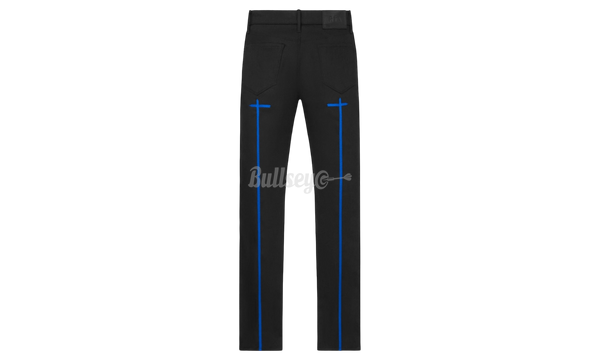 RTA Bryant Black Blue Long Cross Skinny Jeans-Bullseye Sneaker Boutique