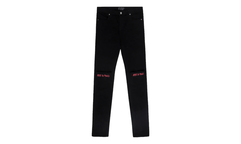 RTA Bryant Black Red R.I.P Jeans-Bullseye Sneaker Boutique