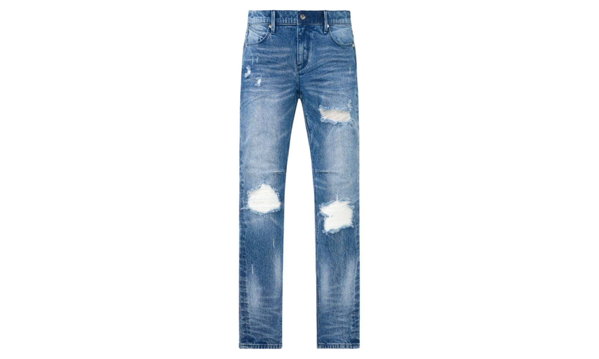 RTA Clayton Medium Wash Distressed Jean-Bullseye Sneaker Boutique