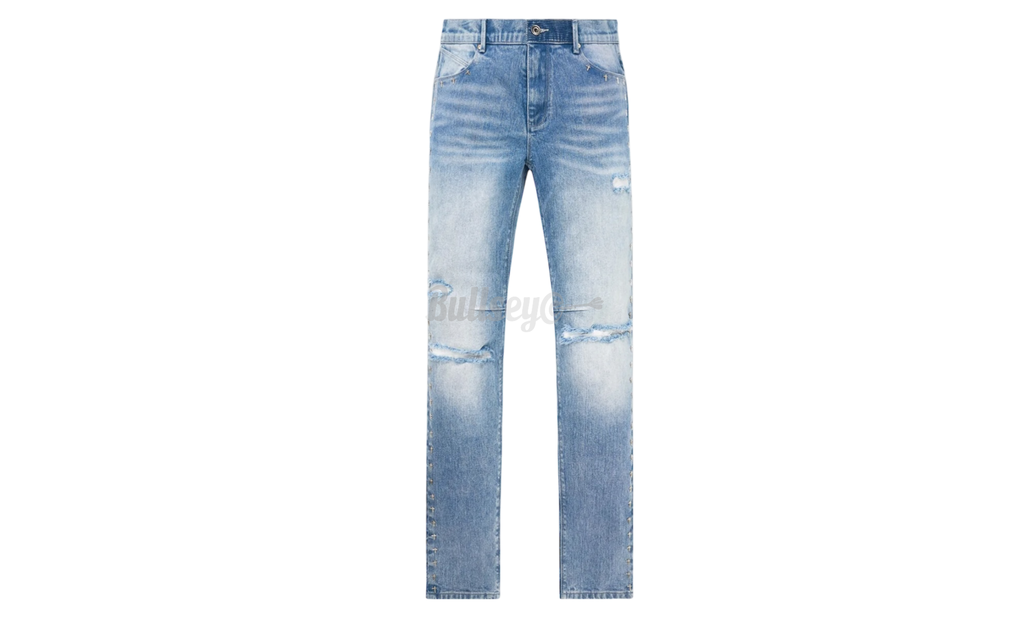 RTA Light Wash Cross Bryant Skinny Jean-Bullseye Sneaker Boutique