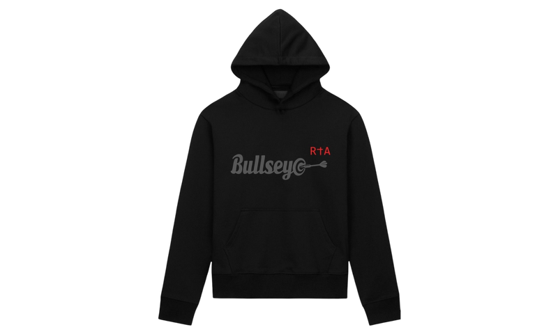 RTA Markus Black Red Long Cross Hoodie