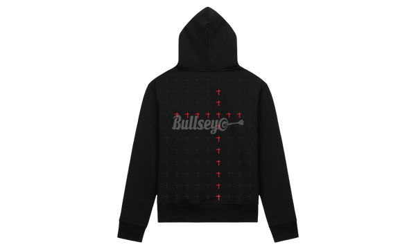 RTA Markus Black Red Long Cross Hoodie-Bullseye Sneaker Boutique