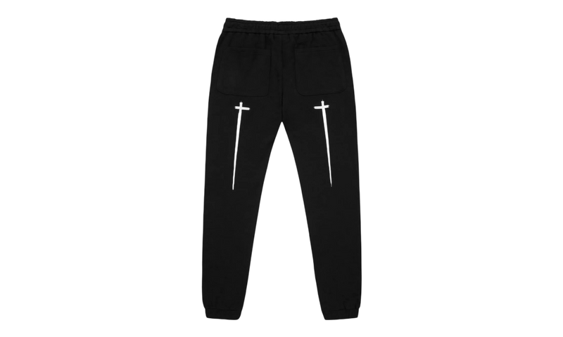 RTA Owen Black Collegiate Broken Dreams Black Sweatpants