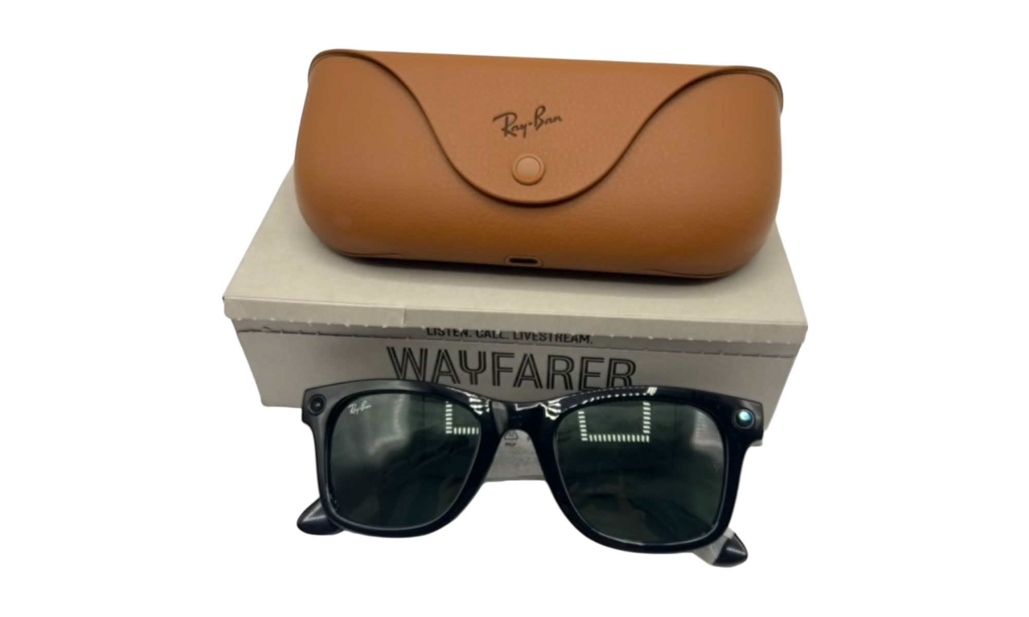 Ray Bans Meta Wayfarer Glasses Black