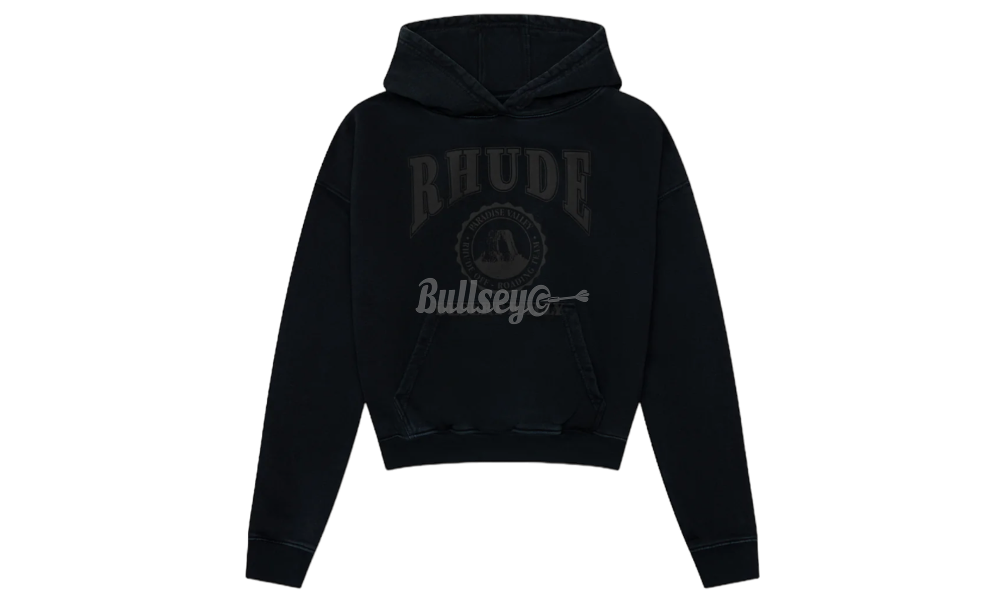 Rhude Black Cropped Desert Hoodie-Bullseye Sneaker Boutique