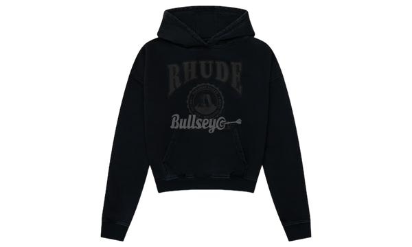 Rhude Black Cropped Desert Hoodie-Bullseye coupe Sneaker Boutique