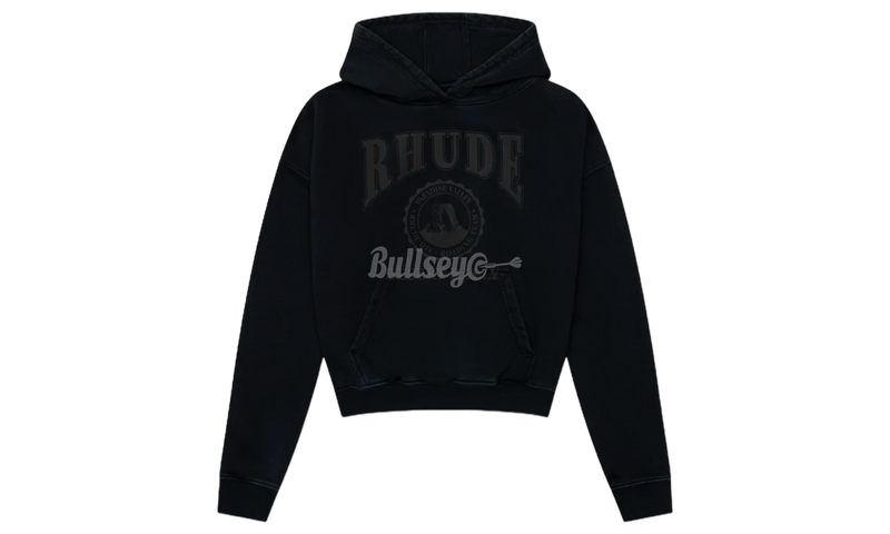 Rhude Black Cropped Desert Hoodie-Bullseye Sneaker Boutique