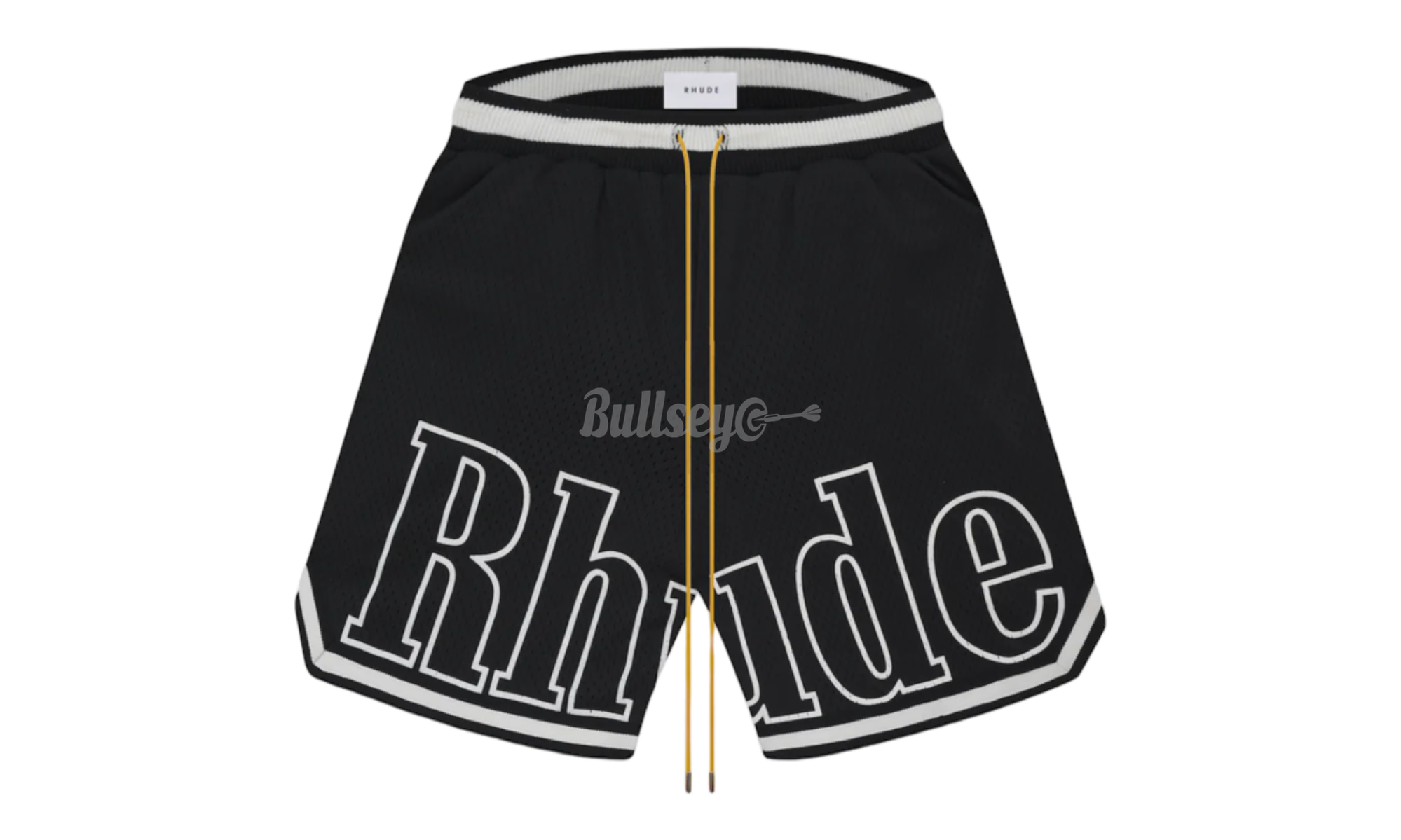 Rhude Court Black Shorts-Bullseye Sneaker Boutique