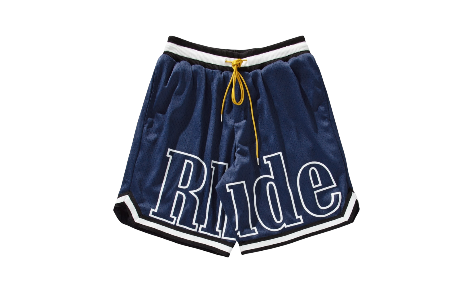 Rhude Court Logo Navy Shorts (PreOwned)-Bullseye Sneaker Boutique