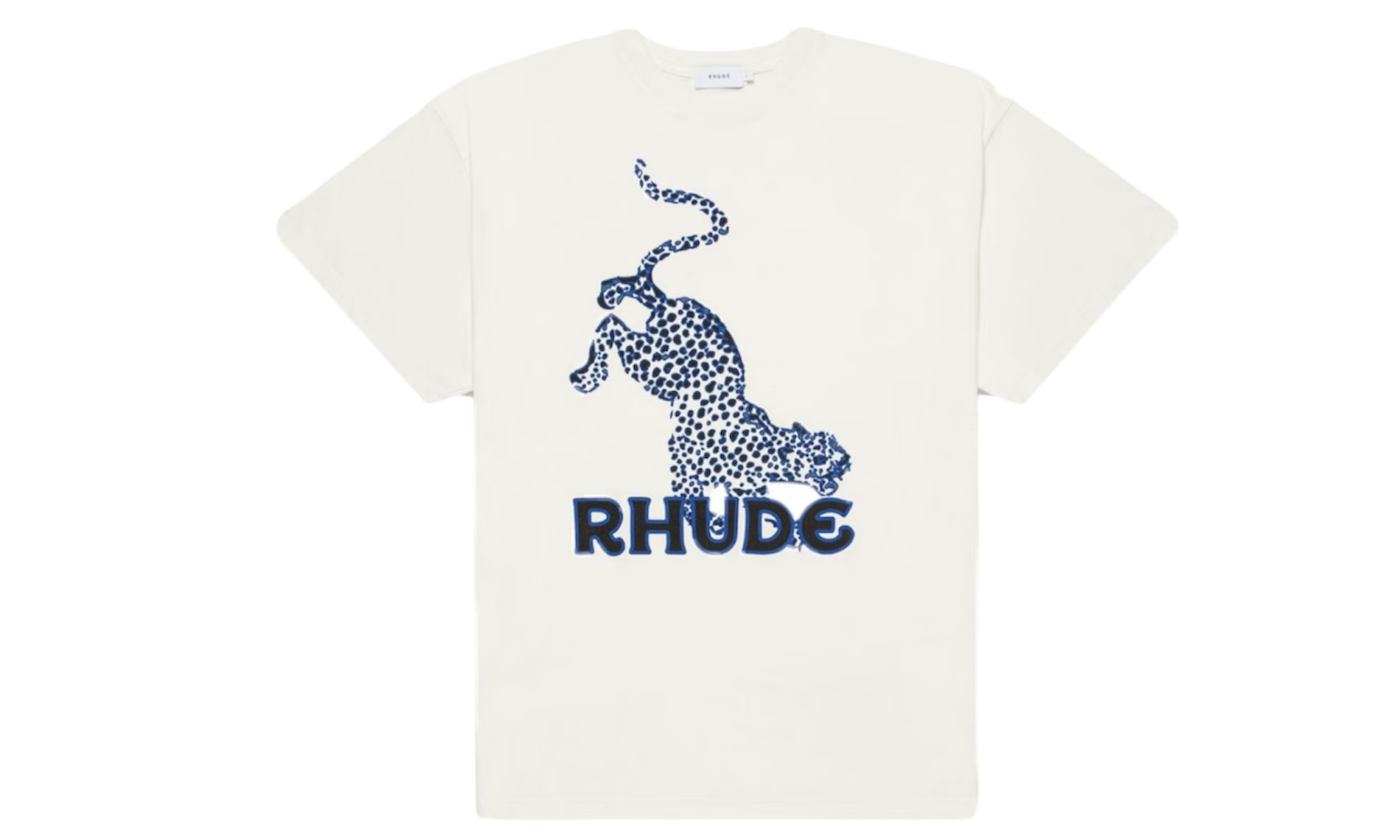 Rhude Leopard White T-Shirt-Bullseye Sneaker Boutique