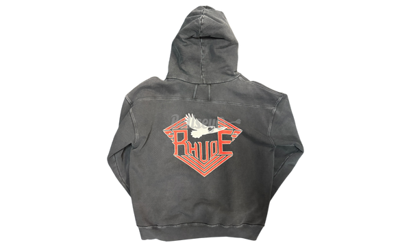 Rhude Malibu Black Hoodie (PreOwned)-Bullseye Sneaker Boutique