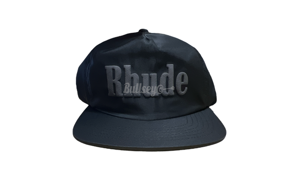 Rhude Nylon Black Logo Hat-Bullseye Sneaker Boutique