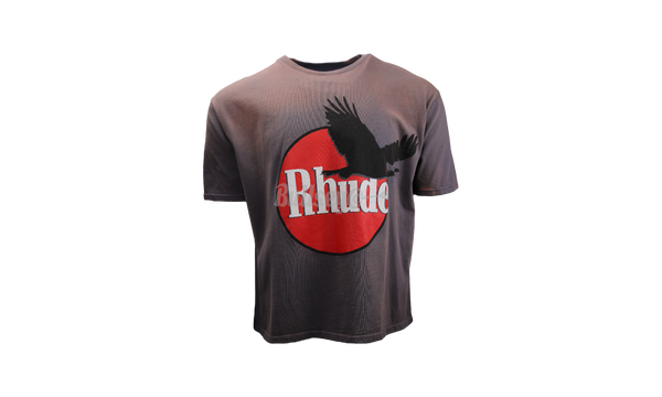 Rhude Vintage Grey Eagle Logo T-Shirt-zapatillas de running Salomon hombre ritmo bajo apoyo talón