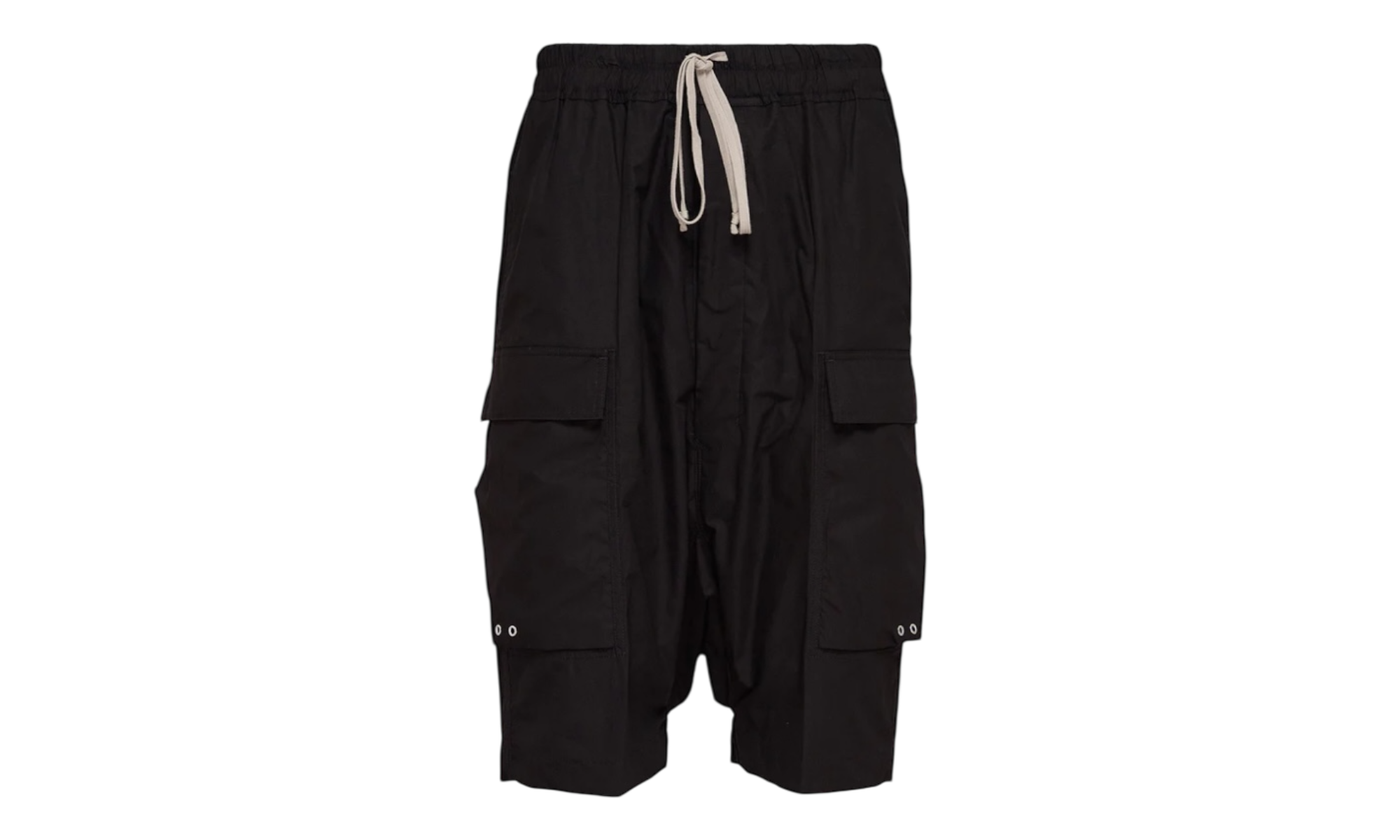 Rick Owens Black Cargo Pods Shorts-Bullseye Sneaker Boutique