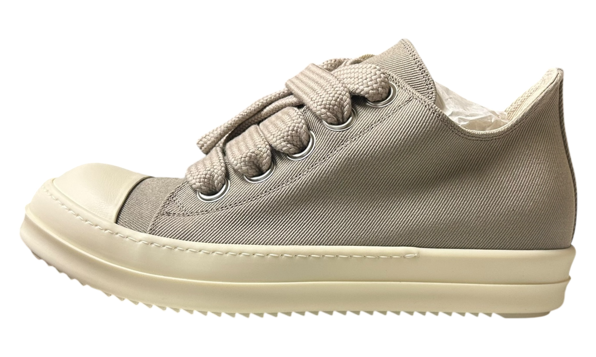 Rick Owens DRKSHDW Jumbolace Pearl/Milk Low-Bullseye Sneaker Boutique