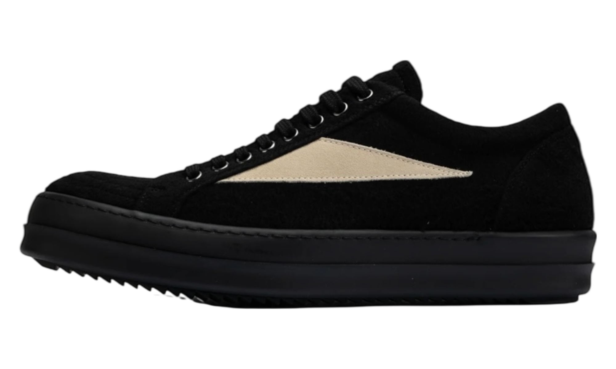 Rick Owens DRKSHDW Vintage Fleece Black/Milk Sneakers-Bullseye Sneaker Boutique