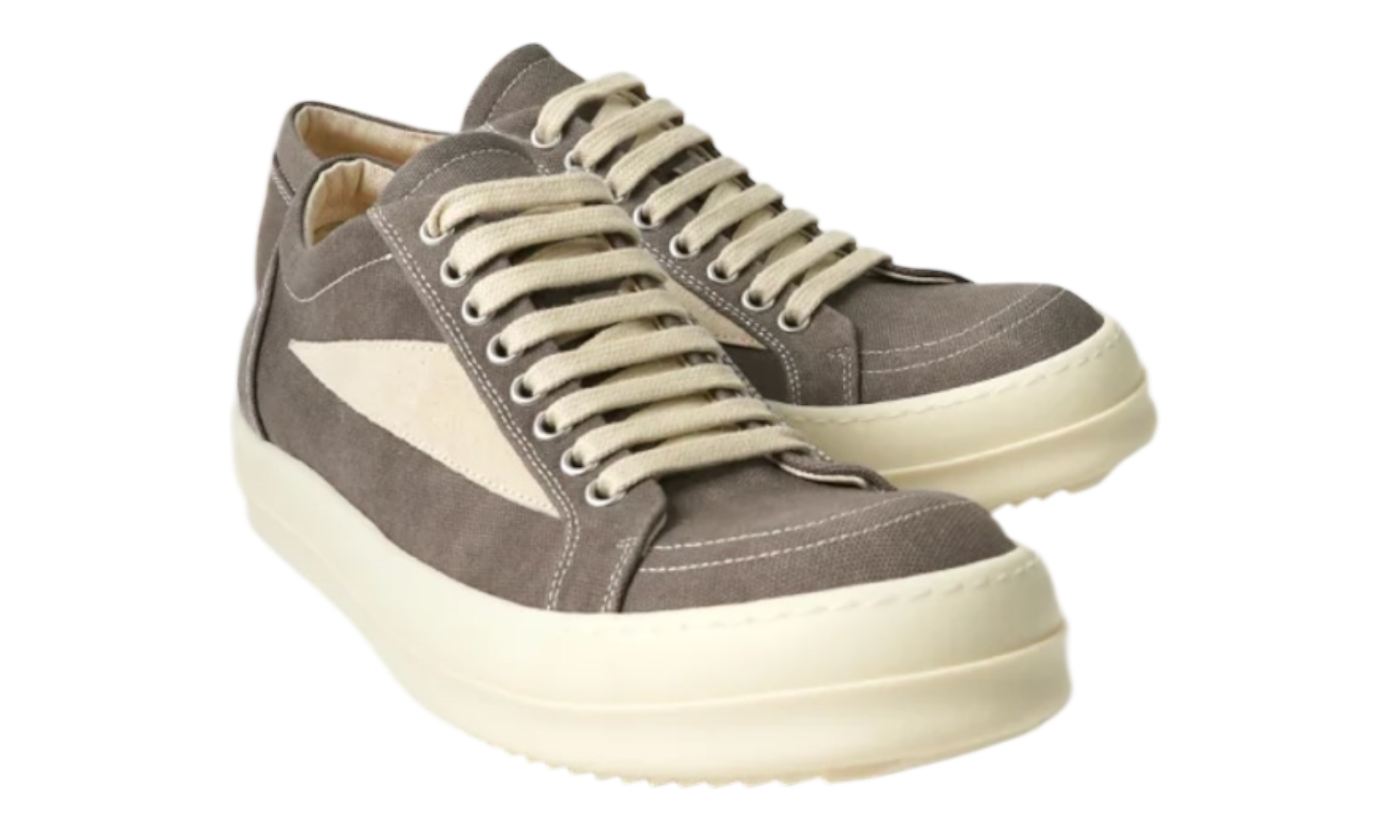 Rick Owens DRKSHDW Vintage Fleece Dust/Milk Sneakers