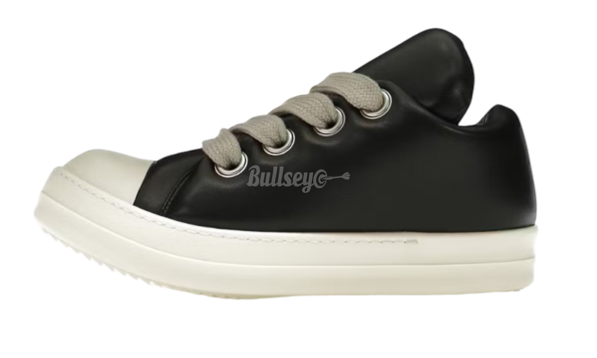 Rick Owens Jumbo Lace Padded Black Milk Low Sneakers-Bullseye Sneaker Boutique