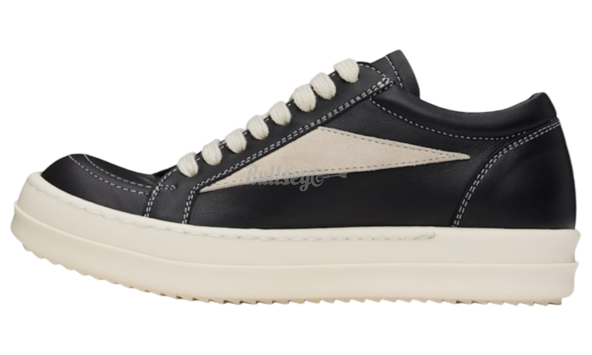 Rick Owens SS25 Hollywood Vintage Low Black Sneakers-Bullseye Sneaker Boutique