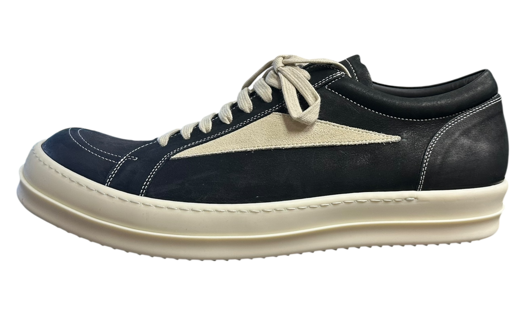 Rick Owens Vintage Black/Milk Sneakers-Bullseye Sneaker Boutique