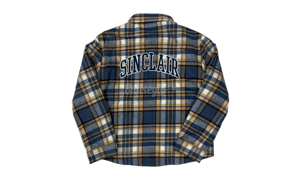 Sinclair Global Blue Plaid Sherpa Flannel 2.0-Lacoste Textile Husky Sneakers EU 41 White Orange