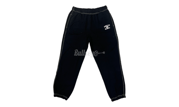 Sinclair Global Contrast Stitch Athletic Black Sweatpants-Bullseye Sneaker Rosa Boutique