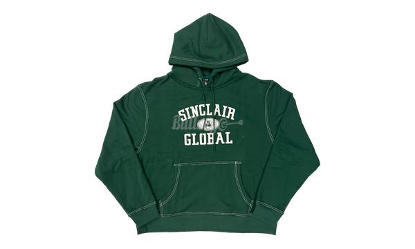 Sinclair Global Contrast Stitch Athletic Forest Green Hoodie-Urlfreeze Sneakers Sale Online