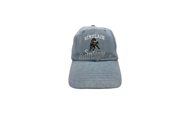 Sinclair Stallions Blue Denim Hat-New Era Detroit Pistons Back Half 20 Cap