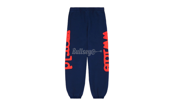 Sp5der Beluga Navy Sweatpants-Bullseye Sneaker Boutique