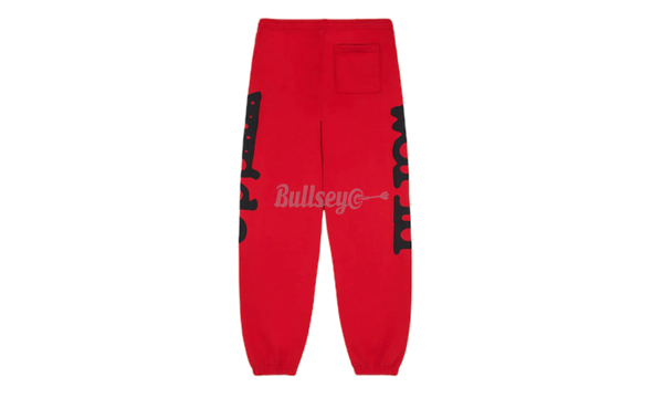 Sp5der Beluga Red Sweatpants