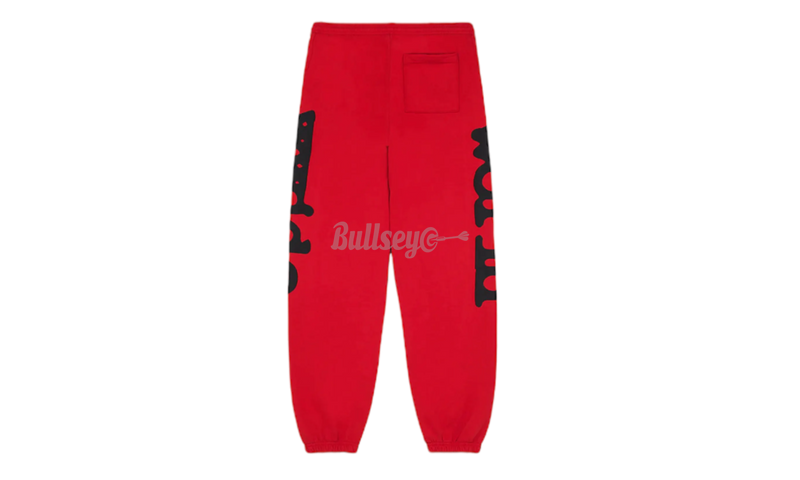 Sp5der Beluga Red Sweatpants