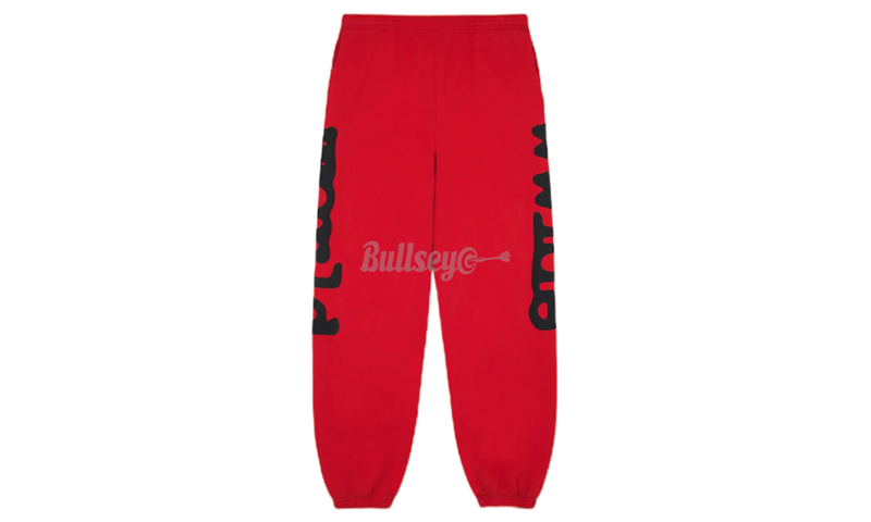 Sp5der Beluga Red Sweatpants-Bullseye Sneaker Boutique