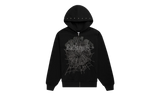 Sp5der OG Web Studded Black Zip-Up Hoodie-Bullseye Sneaker Boutique