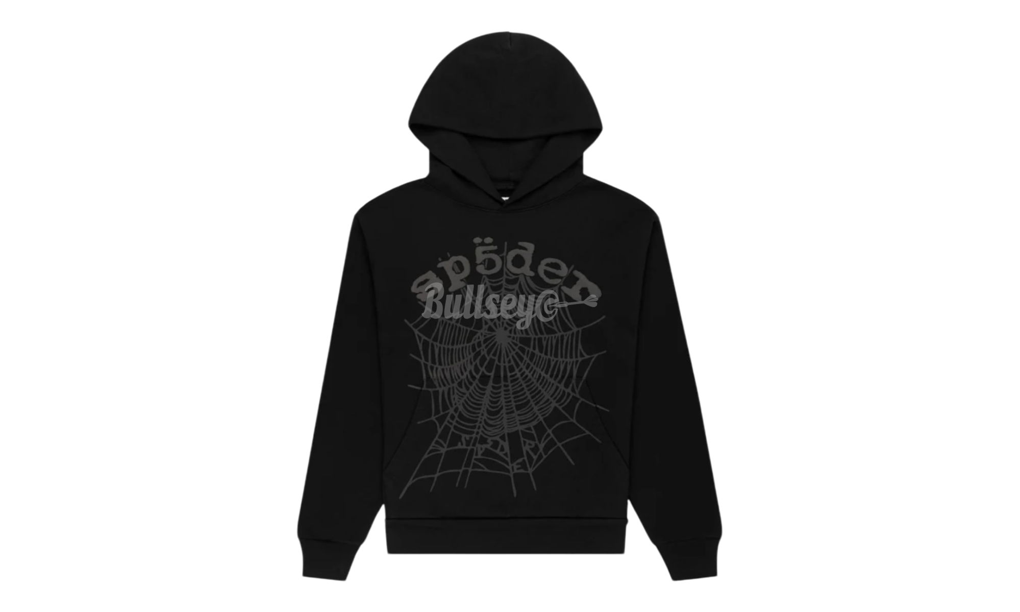 Sp5der Phantom Web Black Hoodie-Bullseye Sneaker Boutique