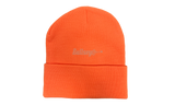 Sp5der Rhinestone Web Orange Beanie (New York Exclusive)