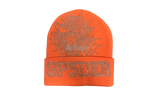 Sp5der Rhinestone Web Orange Beanie (New York Exclusive)-Bullseye Sneaker Boutique