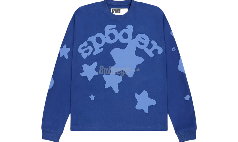 Spider Beluga Blue Longsleeve T-Shirt-Bullseye Sneaker Boutique