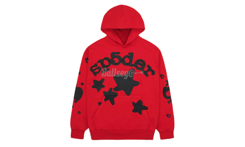 Spider Beluga Red Hoodie-Bullseye Sneaker Nylon Boutique