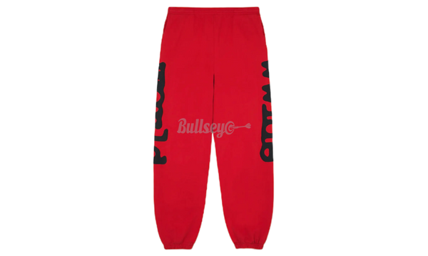 Spider Beluga Red Sweatpants-initially used for Nascar racer Denny Hamlins Jordan Brand racing boots