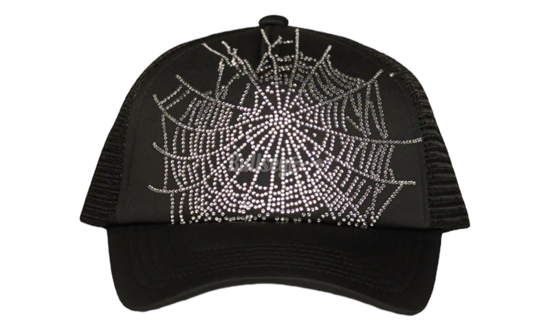Spider Black Web Rhinestone Trucker-Puma Men's Vlado Stenzel Suede Sneakers in Deep Forest Gum