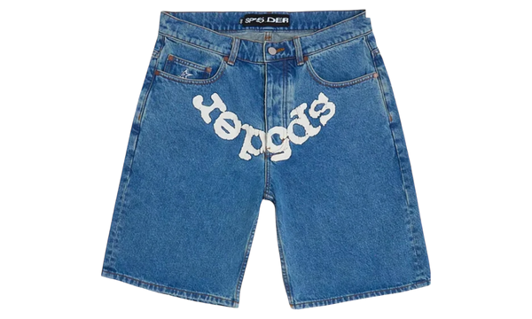 Spider OG Logo Denim Jean Shorts-Bullseye Sneaker Boutique