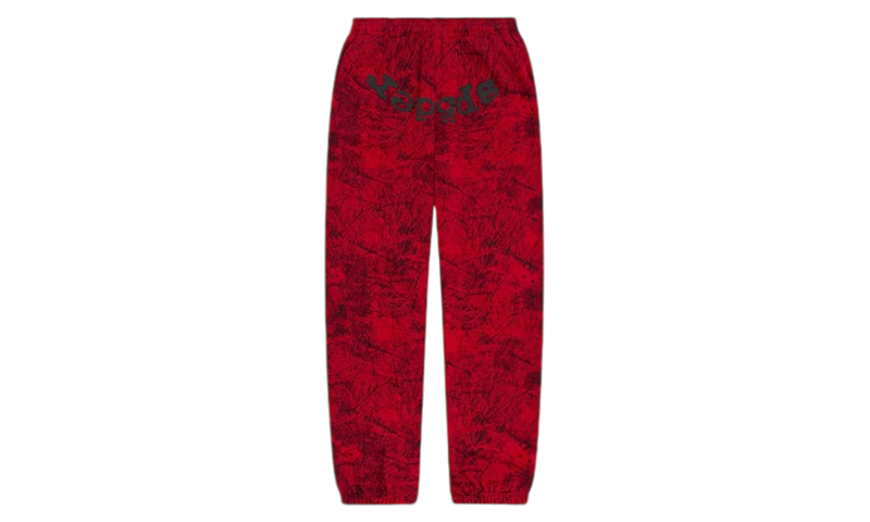 Spider OG Tree Camo Red Sweatpants-Bullseye Sneaker Boutique