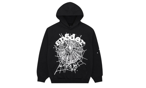 Spider OG Web Black Hoodie-Boys Jordan Classic Crew Neck