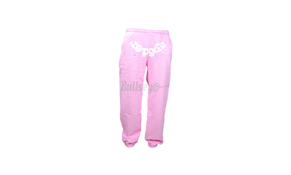Spider OG Web Pink Sweatpants-TEEN logo-embossed sandals