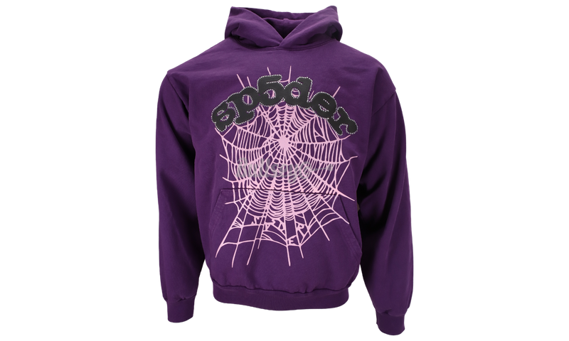 Spider Worldwide Black Letters Purple Hoodie (PreOwned)-Bullseye Sneaker Boutique