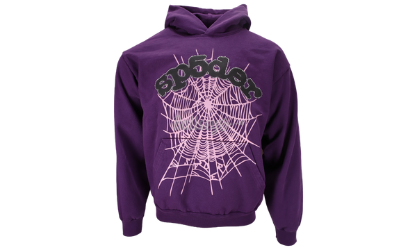 Spider Worldwide Black Letters Purple Hoodie-What to Wear With the Air Jordan nkbv 13 Brave Blue