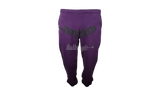 Spider Worldwide Black Letters Purple Sweatpants-Chafing from Running Bra