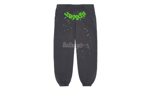 Spider Worldwide Green Letters Grey Sweatpants-nike air zoom vomero 16 mens running shoes white
