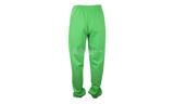 Pantalones de chándal Sp5der Worldwide letras verdes y blancas