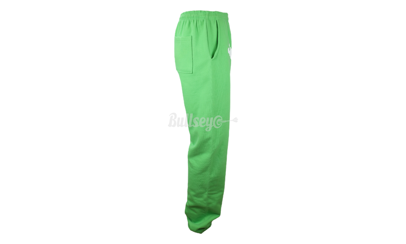 Pantalones de chándal Sp5der Worldwide letras verdes y blancas